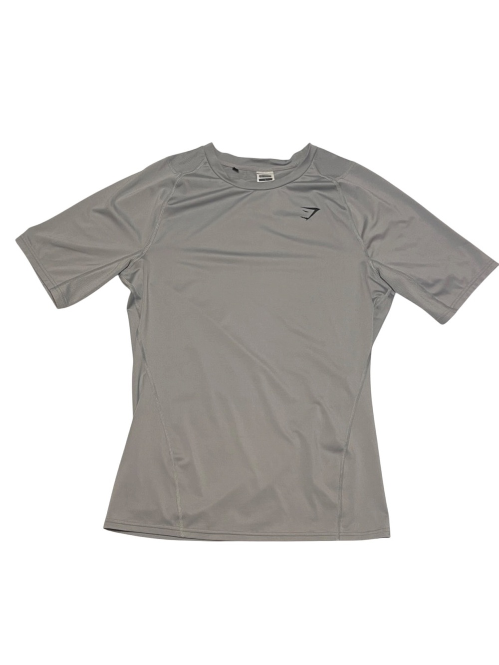 Gymshark Vital Seamless Light Gray Slim Fit T-Shirt Workout Athletic Workout L